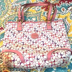 Coach Waverly Hearts Signature Tote  F18426